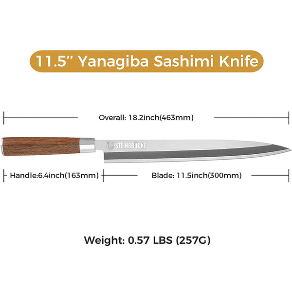 11.5 inch Sashimi Sushi Yanagiba Knife