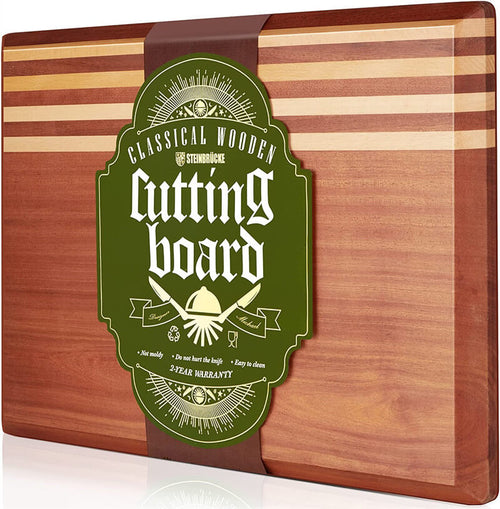 Large Ebony Wood Cutting Board 20x14x1.25"