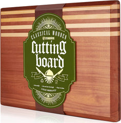 Large Ebony Wood Cutting Board 20x14x1.25"