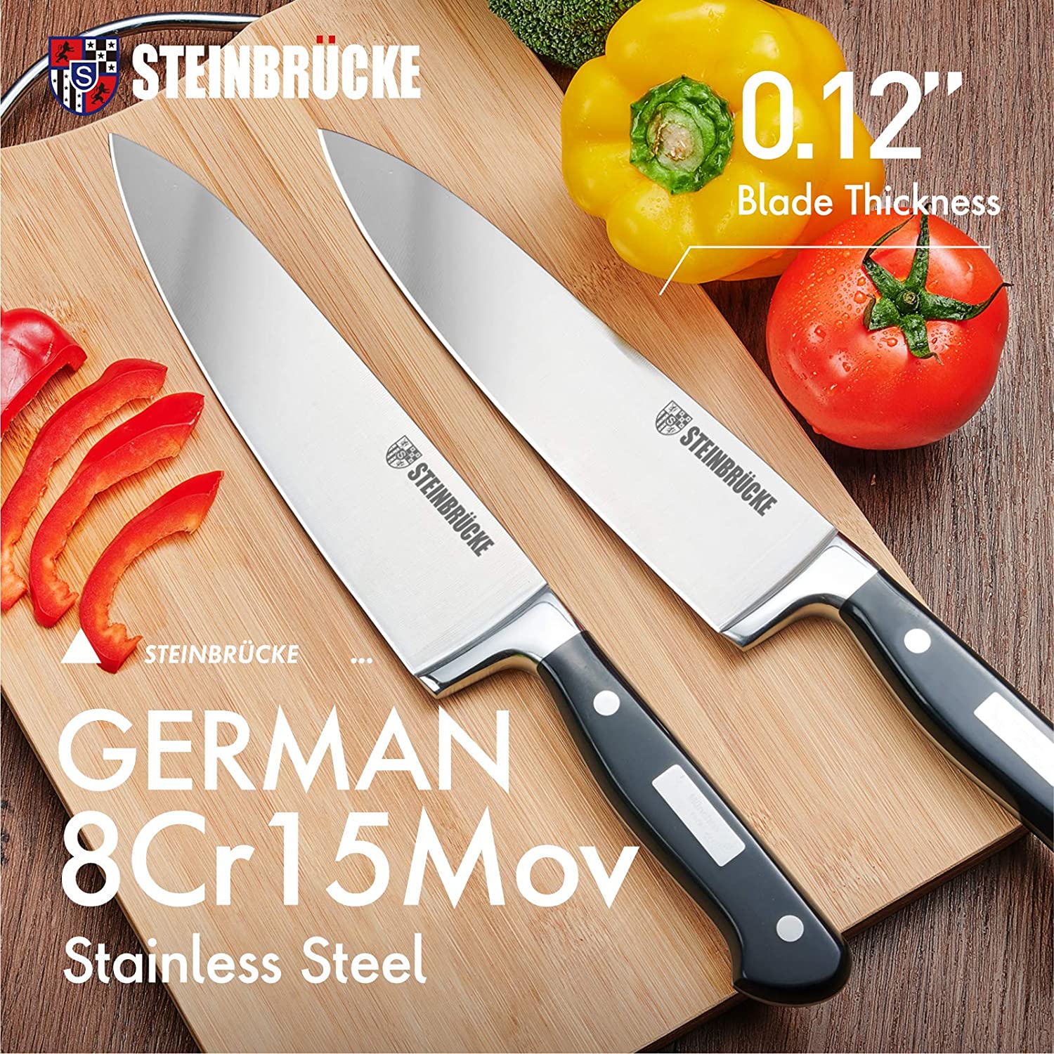 L1 Series 8-Inch Chef's Knife, White, Forged German Steel, 1026887