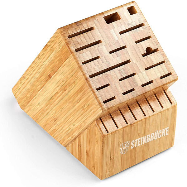 Knife Storage Block 25 Slots Bamboo